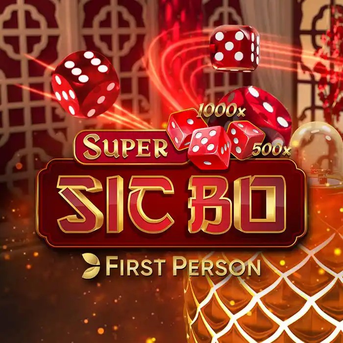 Super Sic Bo slot visual from Evolution available on feniksscasino-lv.com