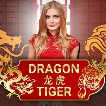 Official Live Dealer logo: Dragon Tiger by Evolution at Fenikss Casino