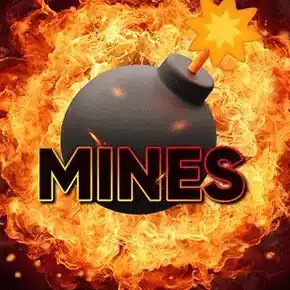 Official Crash Games logo: Mines by Turbo Games at Fenikss Casino