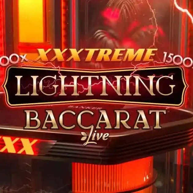 XXXtreme Lightning Baccarat logo – Live Dealer by Evolution at Fenikss Casino
